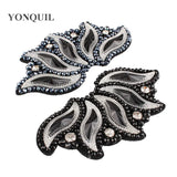 Silver Rhinestones Applique Trim Garment Costume Decor DIY HATS Accessories