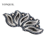 Silver Rhinestones Applique Trim Garment Costume Decor DIY HATS Accessories