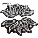 Silver Rhinestones Applique Trim Garment Costume Decor DIY HATS Accessories