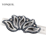 Silver Rhinestones Applique Trim Garment Costume Decor DIY HATS Accessories