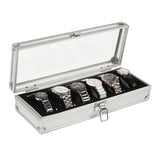 6/12 Grids Watch Display Box Case Locked Jewelry Storage
