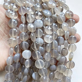 12MM Grey Agate Gemstone Healing Power Natural Stone for Jewelry Making DIY