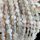 12MM Grey Agate Gemstone Healing Power Natural Stone for Jewelry Making DIY