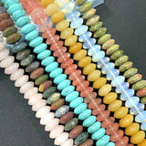 6*12MM Natural Stone Round Flat Beads for Jewelry Making