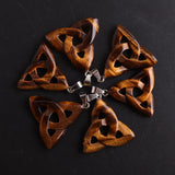 Triangle Hollow Out Natural Stone Necklace Pendant Druzy Chakra Pendulum