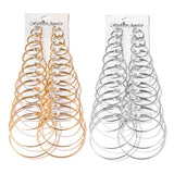 Punk Hoop Earrings Set - Steampunk Ear Clip Punk Earring Ear Ring