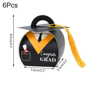 Doctor Hat Graduation Candy Box 6/12Pcs