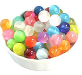 Rainbow Resin Bead Spacer Flat Beads for Jewelry Making Bracelet