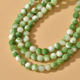 6-12mm Green Milk Cover Persian Jade Round Beads for Jewelry Making