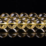 Natural Citrine Beads 6-12mm Round Yellow 15'' Necklace Bracelets DIY