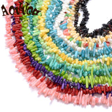 Natural Shell Beads Sea Bamboo Coral Shape Loose Beads for Jewelry Making