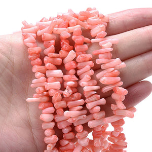 Natural Shell Beads Sea Bamboo Coral Shape Loose Beads for Jewelry Making