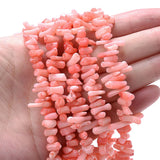 Natural Shell Beads Sea Bamboo Coral Shape Loose Beads for Jewelry Making