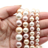 6-12mm Freshwater Pearls Round Beads for Jewelry Making