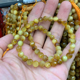 Natural Yellow Tiger Eye Stone Beads 6-12mm Round Faceted DIY Loose Beads