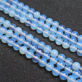6-12mm Natural Opal Round Stone Beads DIY Necklace Bracelet Making 15"