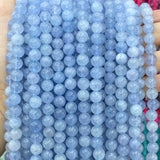 6-12mm Natural Aquamarine Stone Beads for Jewelry Making