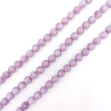 6-12mm Natural Purple Lepidolite Stone Loose Beads for Jewelry Making