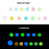 Mixed Acrylic Luminous Beads Glow In The Dark Beads For Jewelry Making