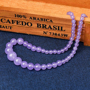 6*14 MM Light Purple Violet Necklace for Girlfriend