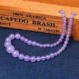 6*14 MM Light Purple Violet Necklace for Girlfriend
