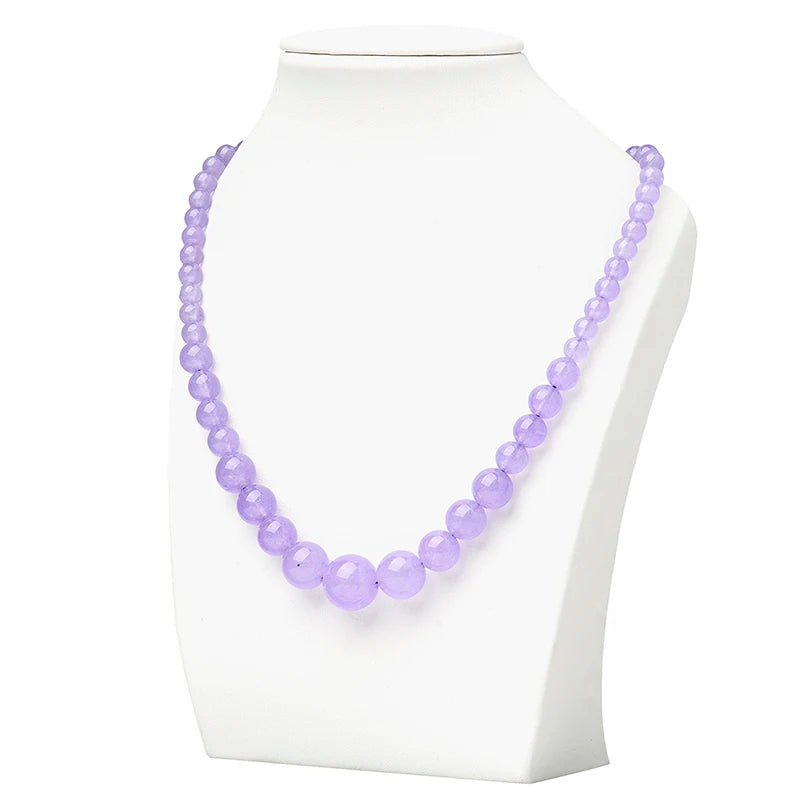 6*14 MM Light Purple Violet Necklace for Girlfriend