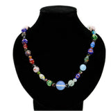 Thousand Flowers Glass Opal Necklace Set
