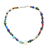 Thousand Flowers Glass Opal Necklace Set