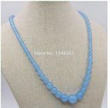 6-14mm Aventurine Necklace Round Beads 18inch Lucky Stone Jewelry