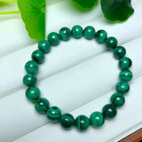 Natural Malachite Bracelet Gem Beads Stretch Couple Bracelet