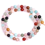 6-14mm Multicolor Gem Stone Beads Round Loose DIY Beads For Jewelry Making 15''