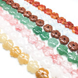 6*14mm Natural Semi-precious Stone Flower DIY Beads for Jewelry Necklace