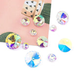 6-14mm Rivoli crystal pendant glass beads DIY Jewelry Making