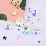 6-14mm Rivoli crystal pendant glass beads DIY Jewelry Making