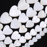 Natural Shell Heart Shape Beads for Jewelry Making DIY
