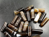 15mm Striped Agate Tube Beads for Jewelry Making