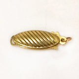 14K Yellow Solid Fish Shape Filigree Jewelry Clasp