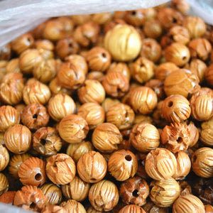 6-18 mm Peach Wooden Beads for Jewelry Making DIY Craft