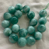 6-20mm Green Angelite Stone Beads 15?? Round DIY Loose Beads