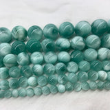 6-20mm Green Angelite Stone Beads 15?? Round DIY Loose Beads