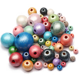 6-25mm Natural Wood Beads Mixed Loose Spacing Beads for Jewelry Making