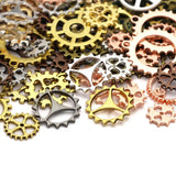 6-28mm Mix Gear Steampunk Charms Pendants Vintage Cogs Bracelets Accessories