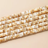 6*2mm Natural Shell Beads Cylindrical Flat Spacer Colorful Dyed Bead