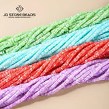 6*2mm Natural Shell Beads Cylindrical Flat Spacer Colorful Dyed Bead