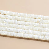 6*2mm Natural Shell Beads Cylindrical Flat Spacer Colorful Dyed Bead