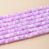 6*2mm Natural Shell Beads Cylindrical Flat Spacer Colorful Dyed Bead