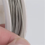 Stainless Steel Beaded Wire Tiger Tail for Jewelry Making