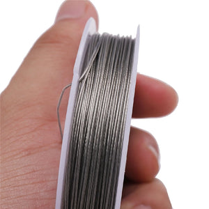 Stainless Steel Beaded Wire Tiger Tail for Jewelry Making