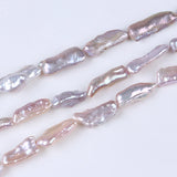 Natural AA Biwa Keshi Freshwater Pearl 6*30mm DIY Jewelry Making