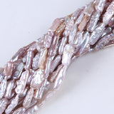 Natural AA Biwa Keshi Freshwater Pearl 6*30mm DIY Jewelry Making